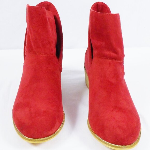 Corkys Hey Girl SPILL THE TEA Red Envelope Ankle Bootie Size 10 New in Box - Picture 11 of 14